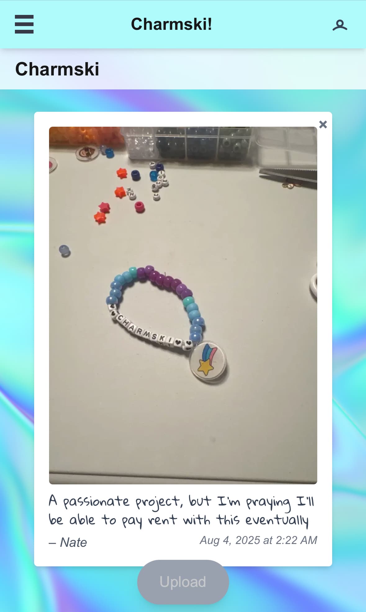 View Your Charm Page